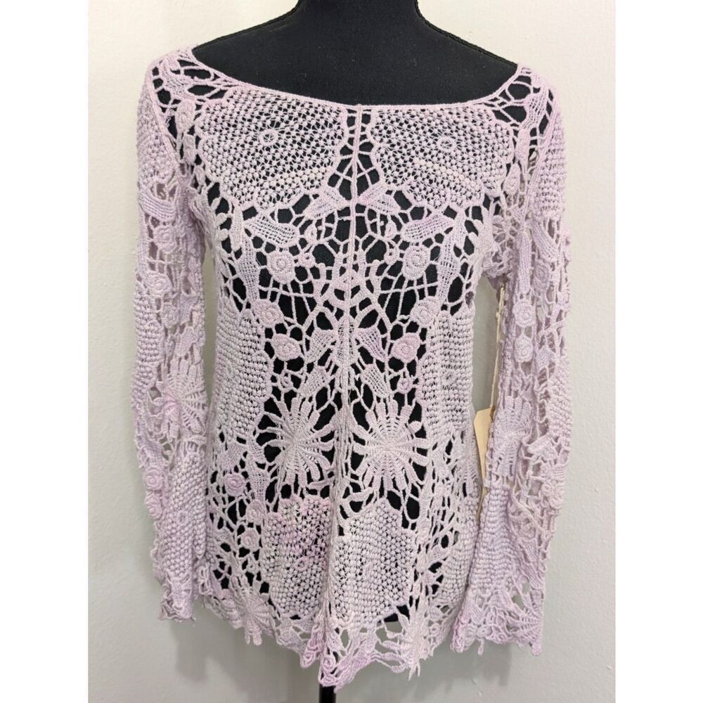 Sunday In Brooklyn Crochet Hippie Festival Beach Coastal Fairy Romantic Top M